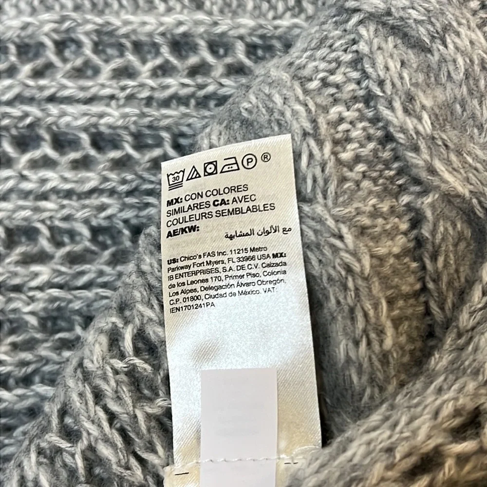 NWT Soma Cable Knit Infinity Scarf Frost/Moonlight Style 570247672
